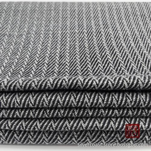 CVC spx jacquard knit brushed